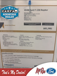 2020 Ford F-150 Raptor